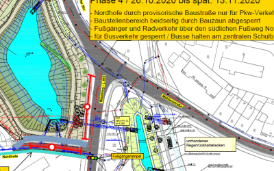 Verkehr auf der Nordhofe und auf dem Westring ab 28.09.2020 phasenweise massiv beeinträchtigt
