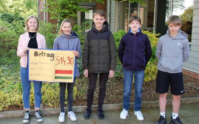 Siebtklässler spenden für Bolivien